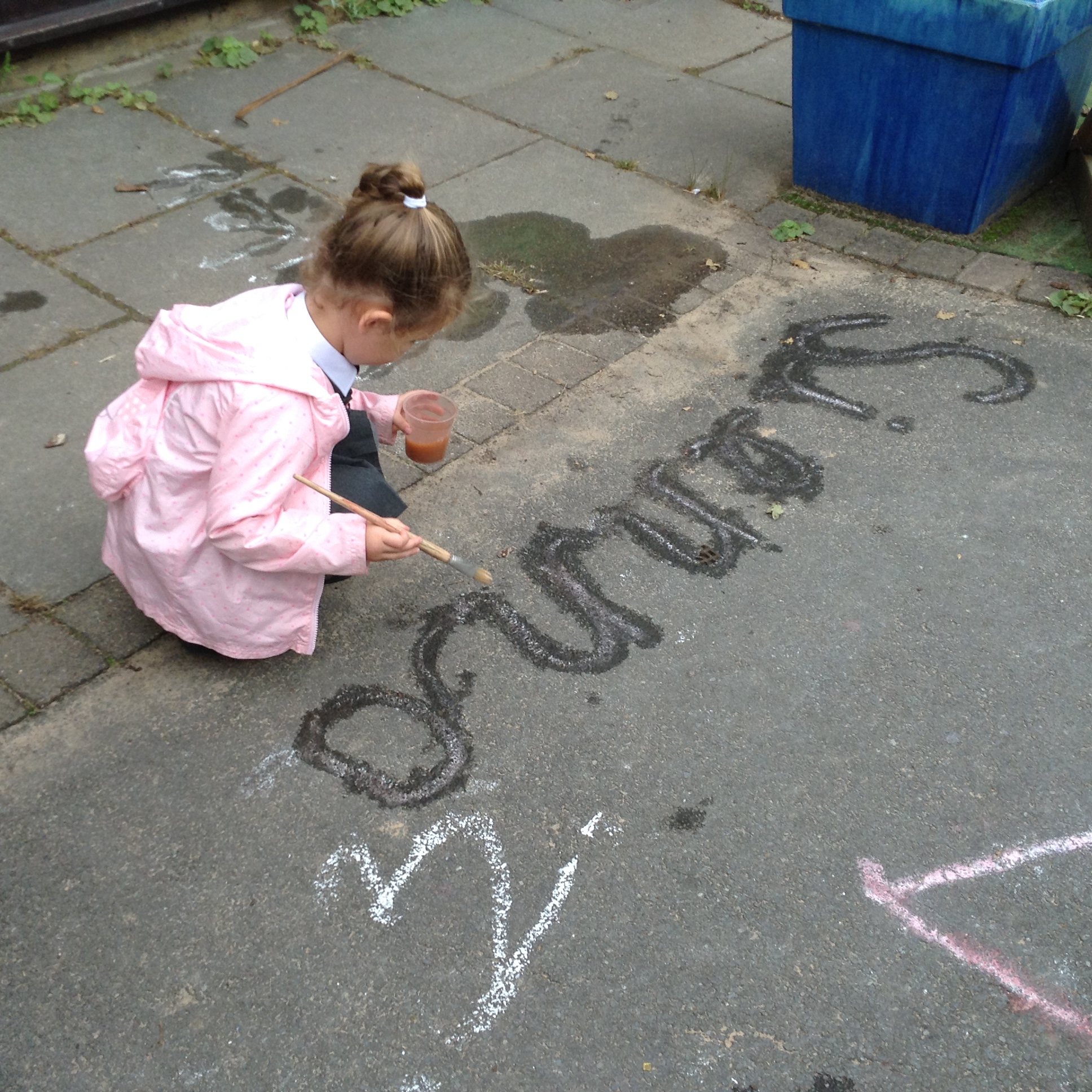 Image of Writing our names