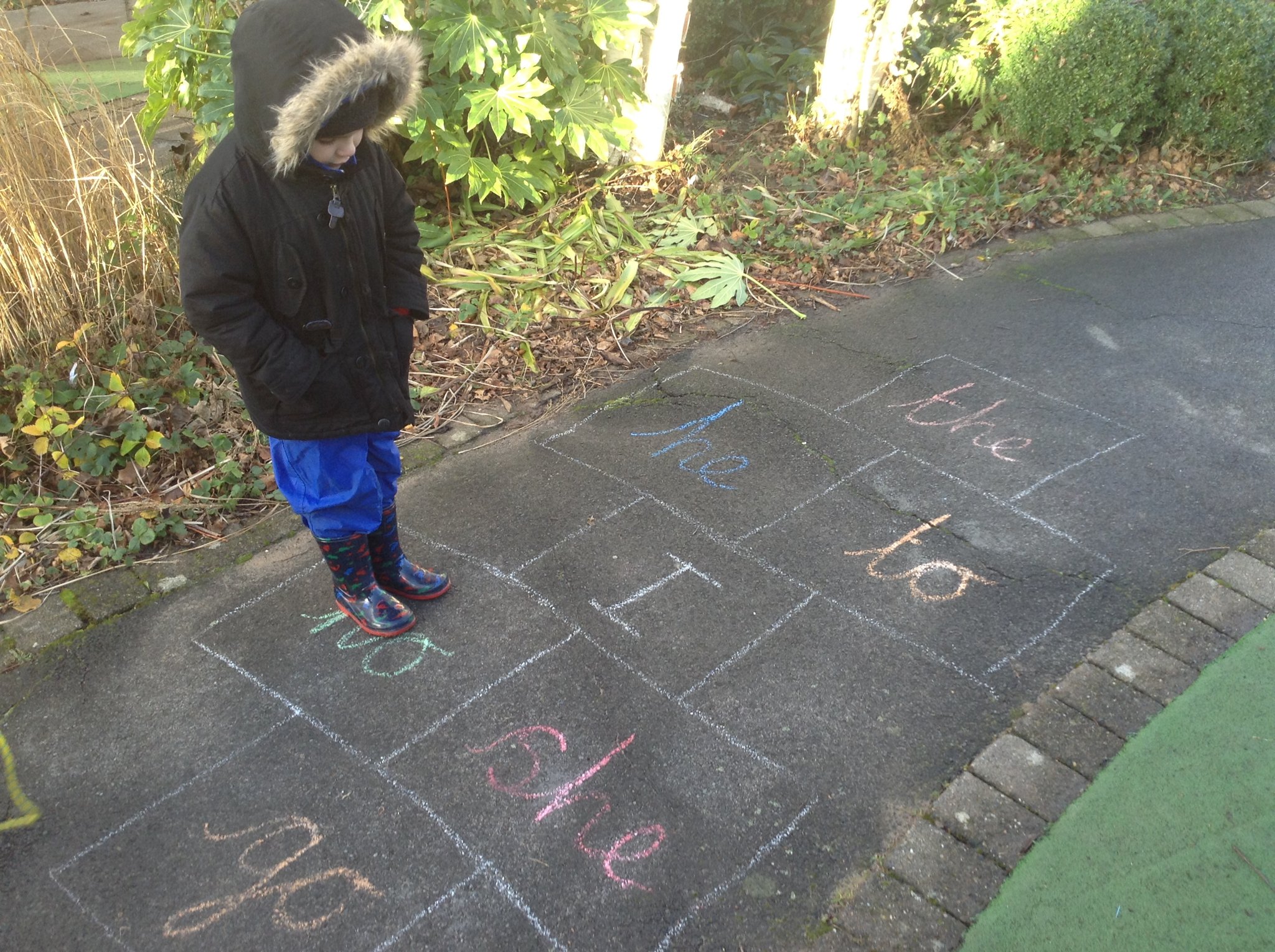 Image of Tricky word hopscotch 