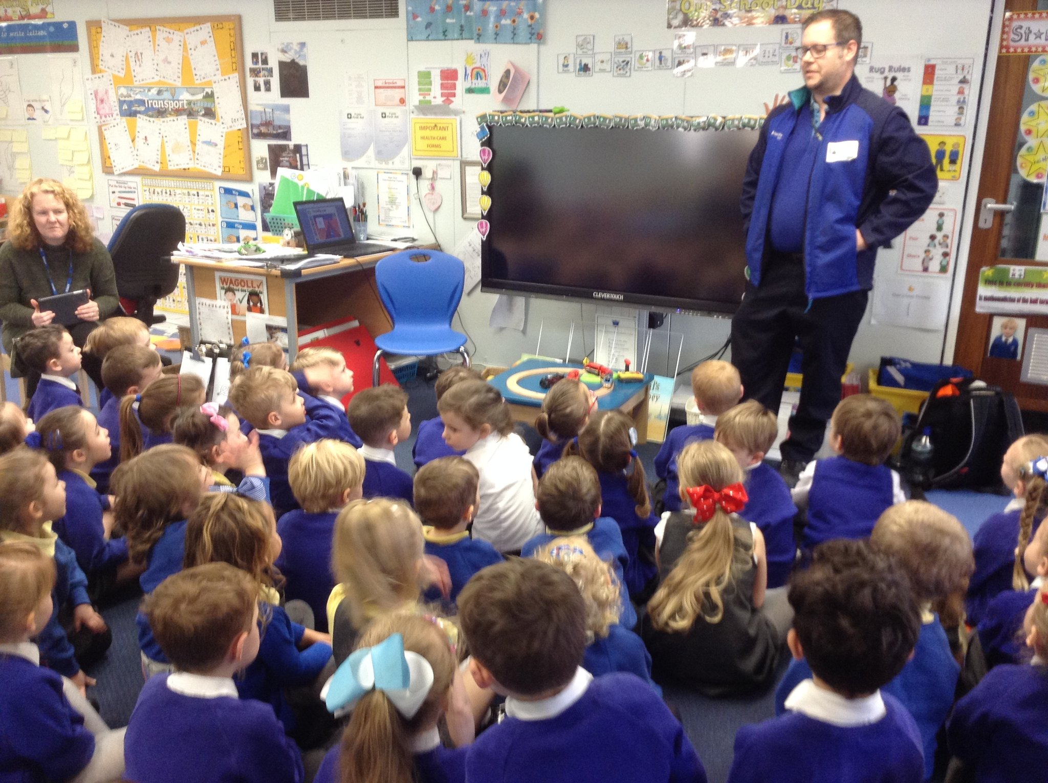 Image of A visit from a train driver 