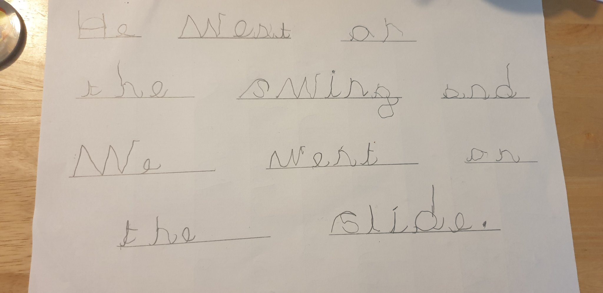 Image of Writing sentences with tricky words