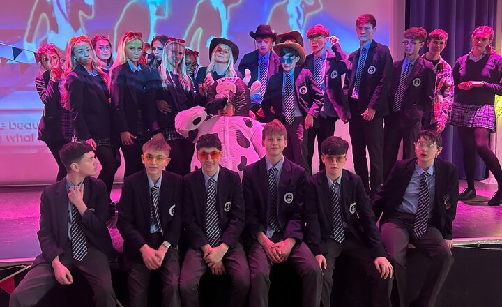 Carmel College 10L form enjoying the amazing western themed event at Carmel