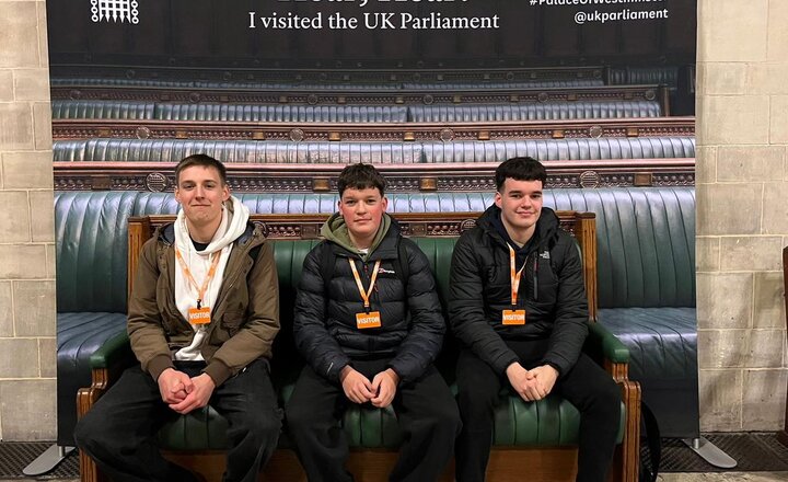 Carmel College students from Darlington, visiting the UK Parliament