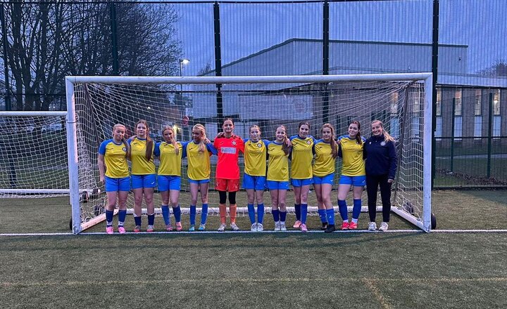 Carmel's U15 Girls at the first round of the English Schools Cup