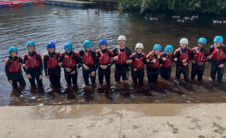Carmel College students getting hands on in Sports Studies as they build their outdoor skills