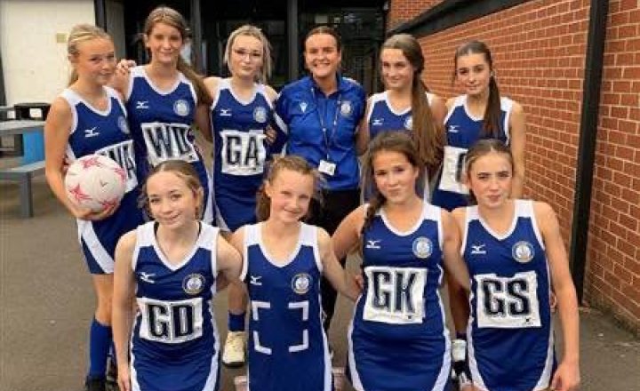 Carmel's Year 9 girls' team grouped together for a team picture