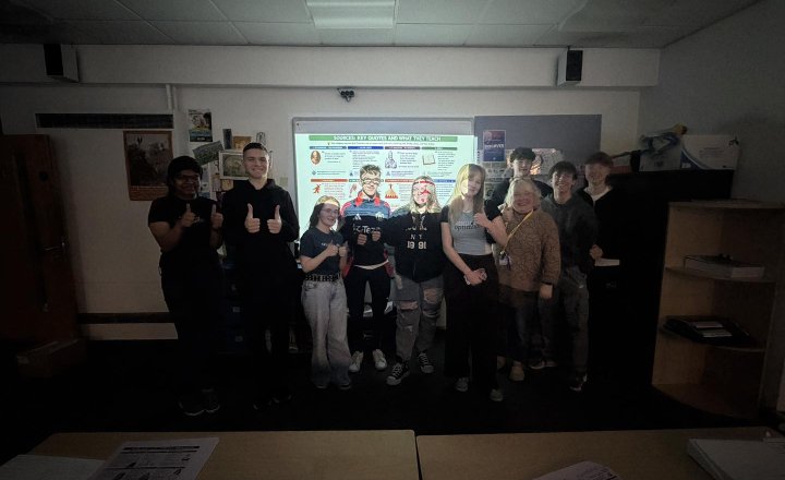 Carmel College GCSE students preparing over the weekend for the upcoming exams