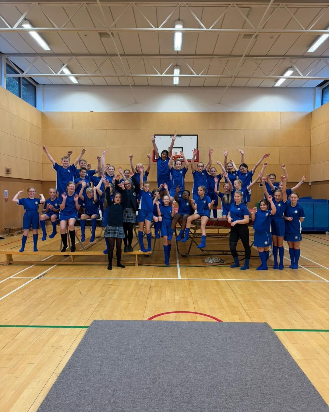 Over 60 students getting active in Carmel's enrichment programme!
