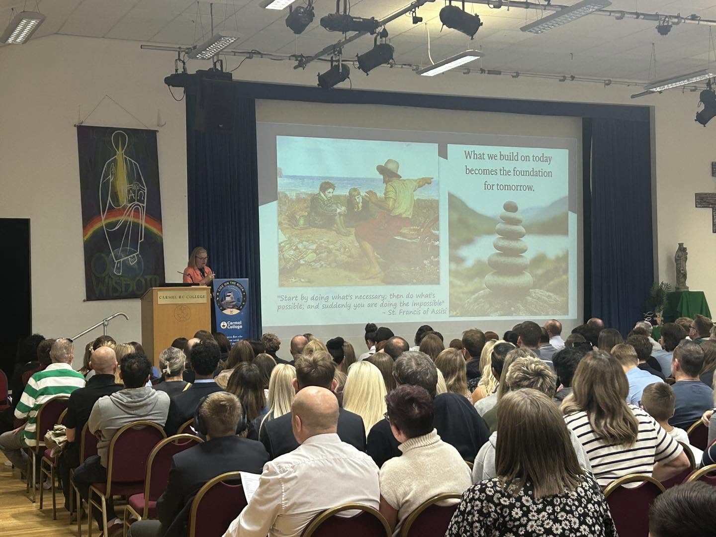An amazing turnout at Carmel College during the Year 11 Parent's Evening