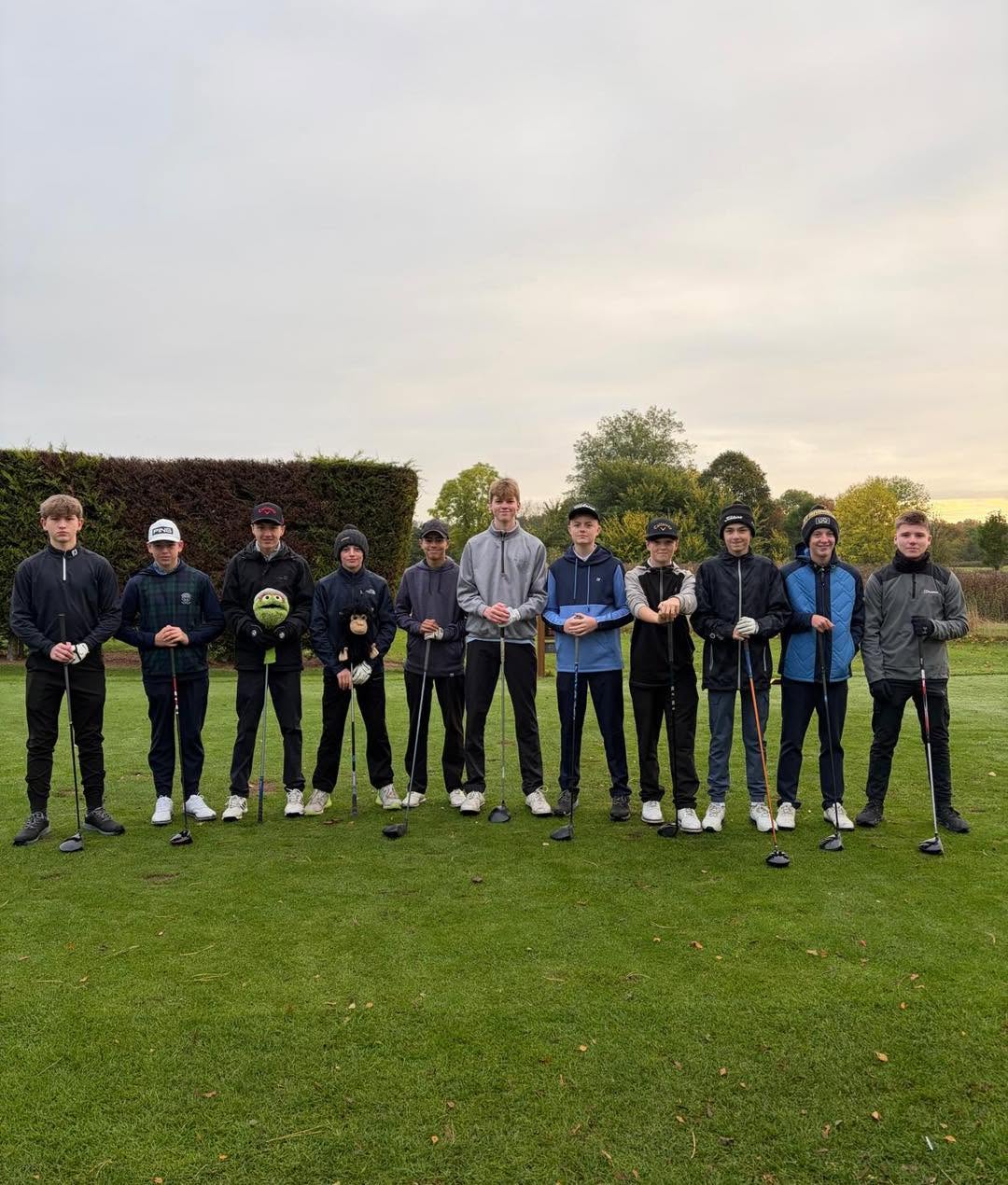 Carmel College students at their first ever Gold competition, hosted at Blackwell Golf Club