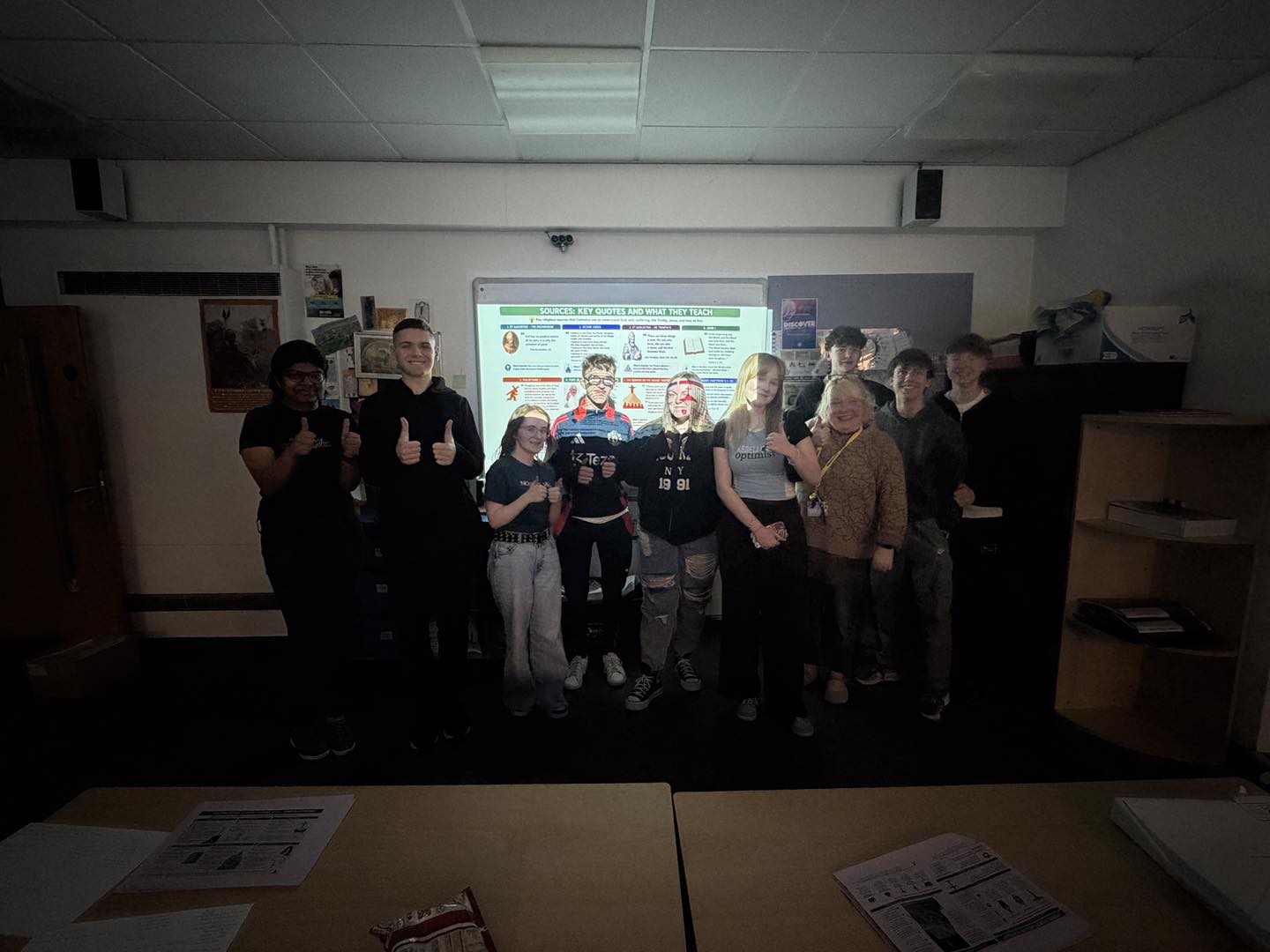 Carmel College GCSE students preparing over the weekend for the upcoming exams