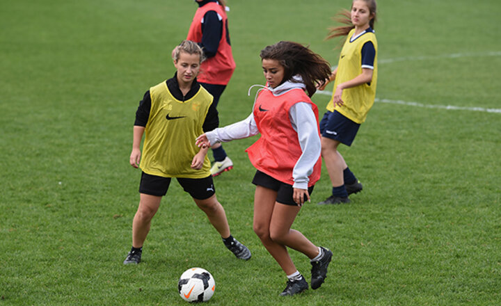 Image of GB Girls Football Match vs Sherborne St John