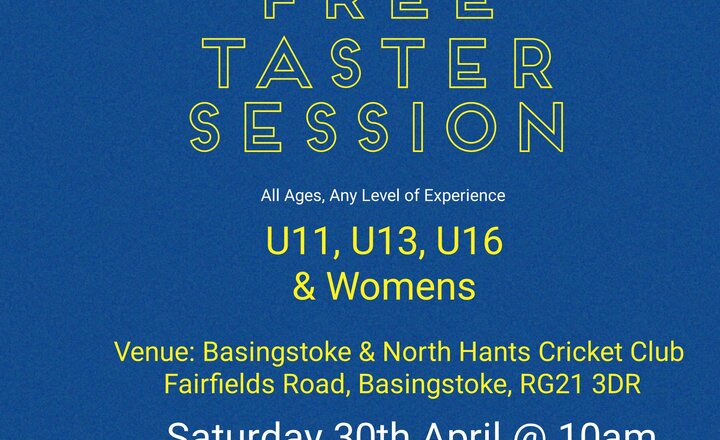 Image of FREE Girls Cricket Taster Session