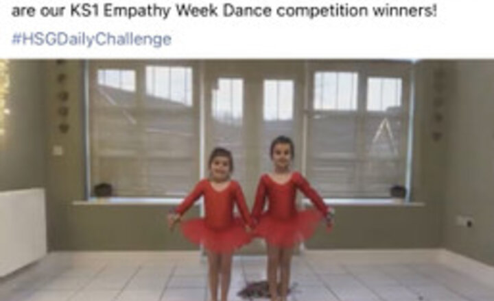 Image of Saffron & Skyler Win the KS1 SCO Games Dance Competition