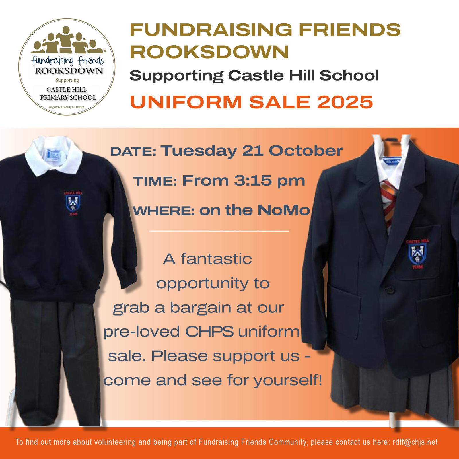 Image of RD Fundraising Friends Pre-loved Uniform Sale