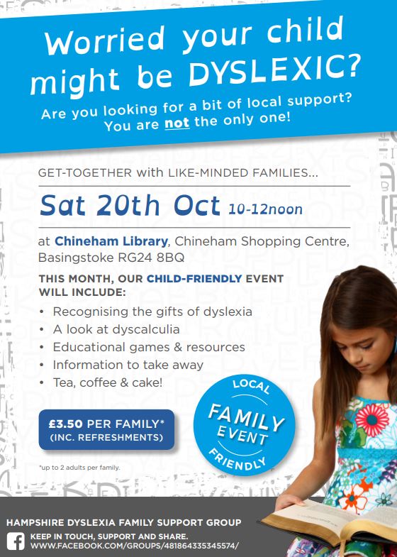 Image of Hampshire Dyslexia Family Support morning