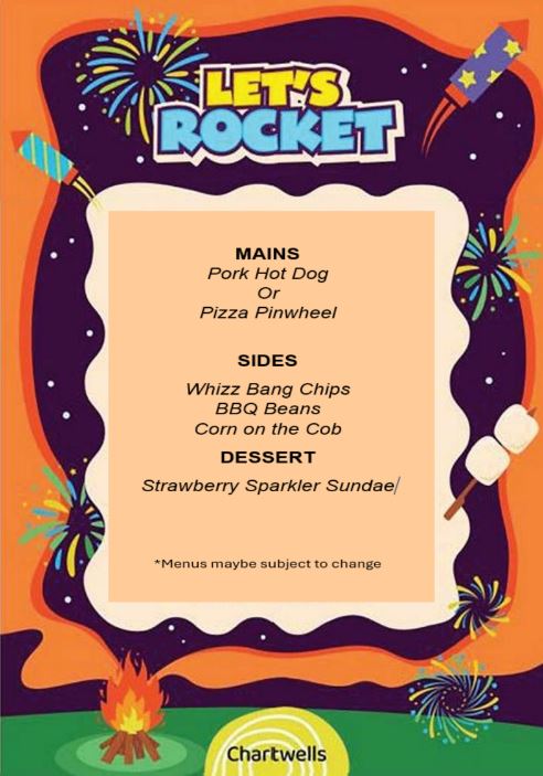 Image of Bonfire Themed Lunch (menu change)