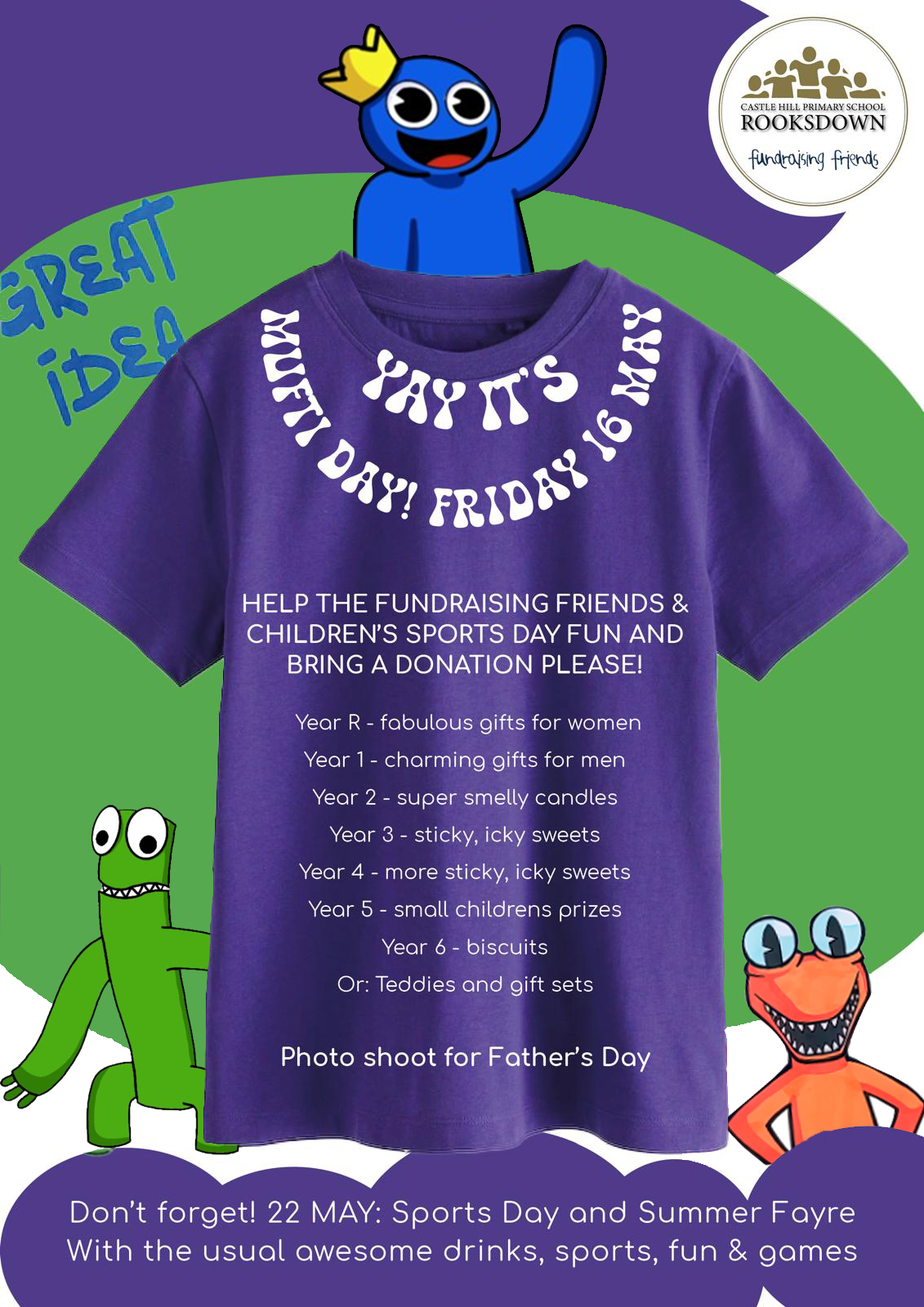 Image of RD Friends Mufti Day for Summer Fayre Donations