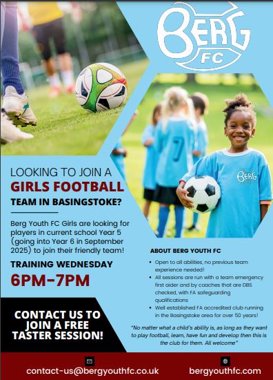 Image of Girls Football Berg FC Poster