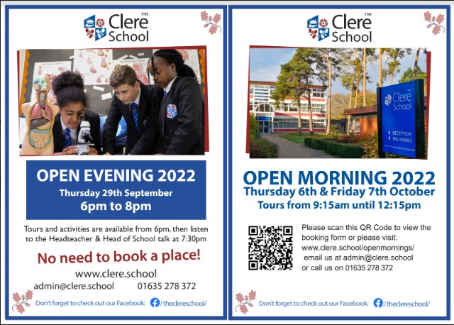 Image of Clere School - Open Days & Evening