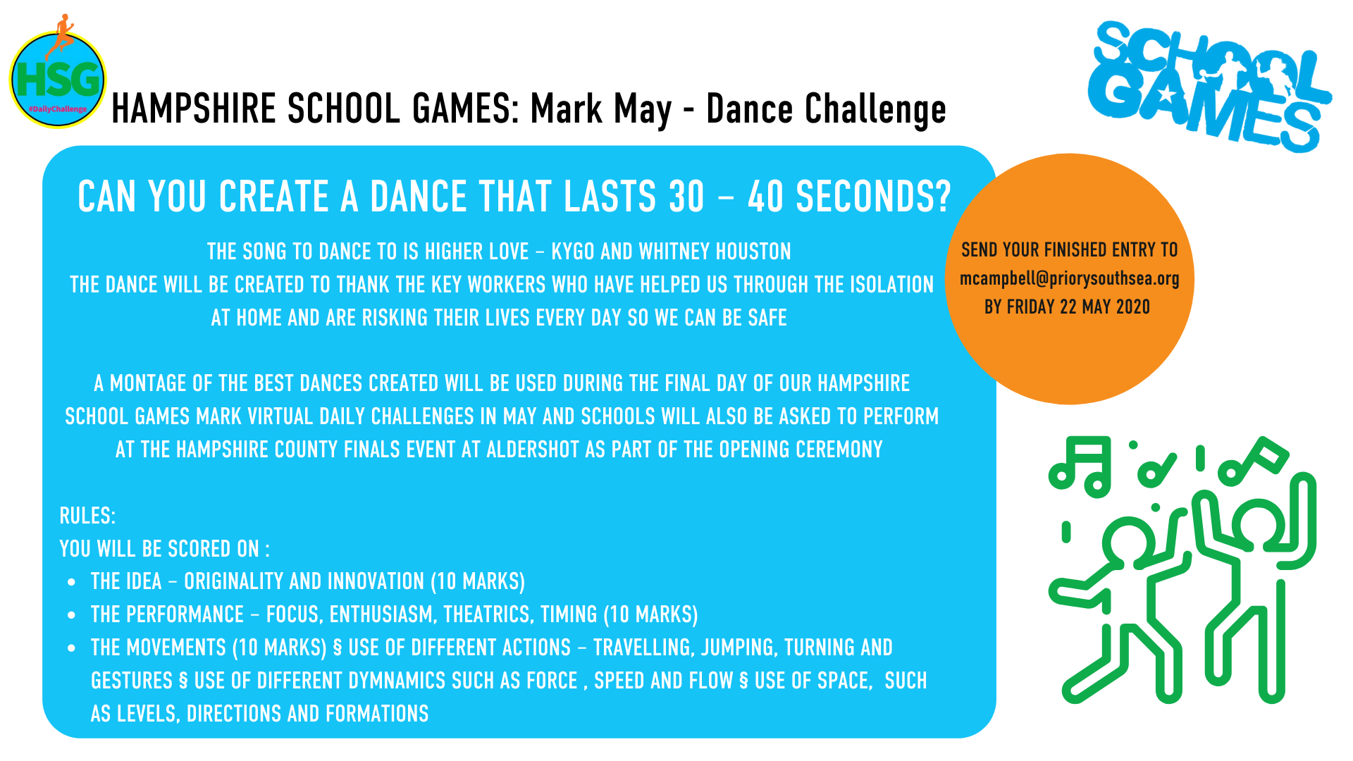 Image of Hampshire School Games Mark May Challenge