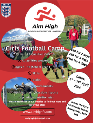 Image of Basingstoke Girls Football Camp