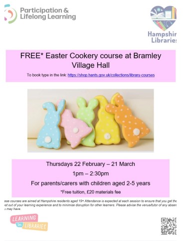 Image of Free Easter Cookery Course in Bramley