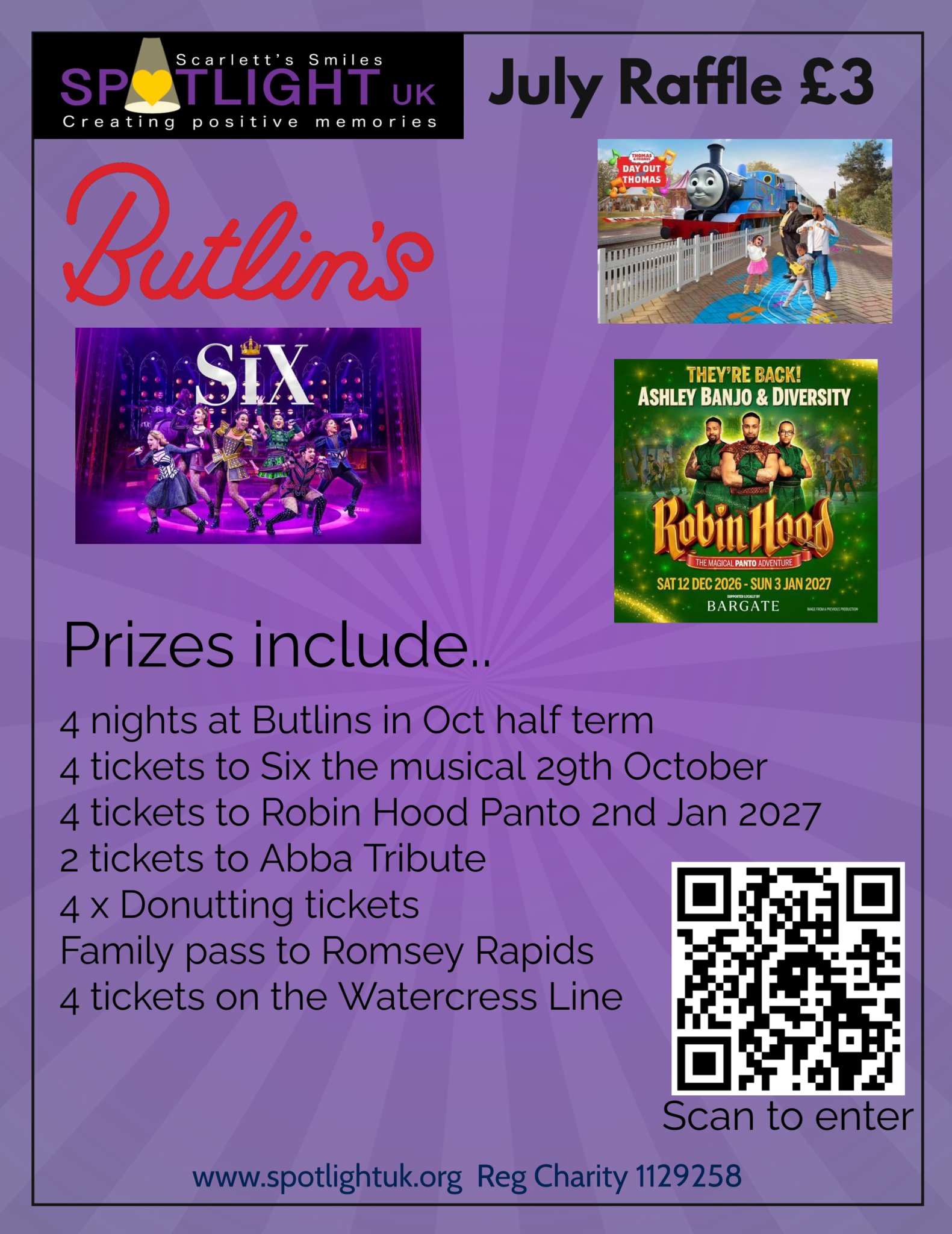Image of Spotlight UK July Raffle