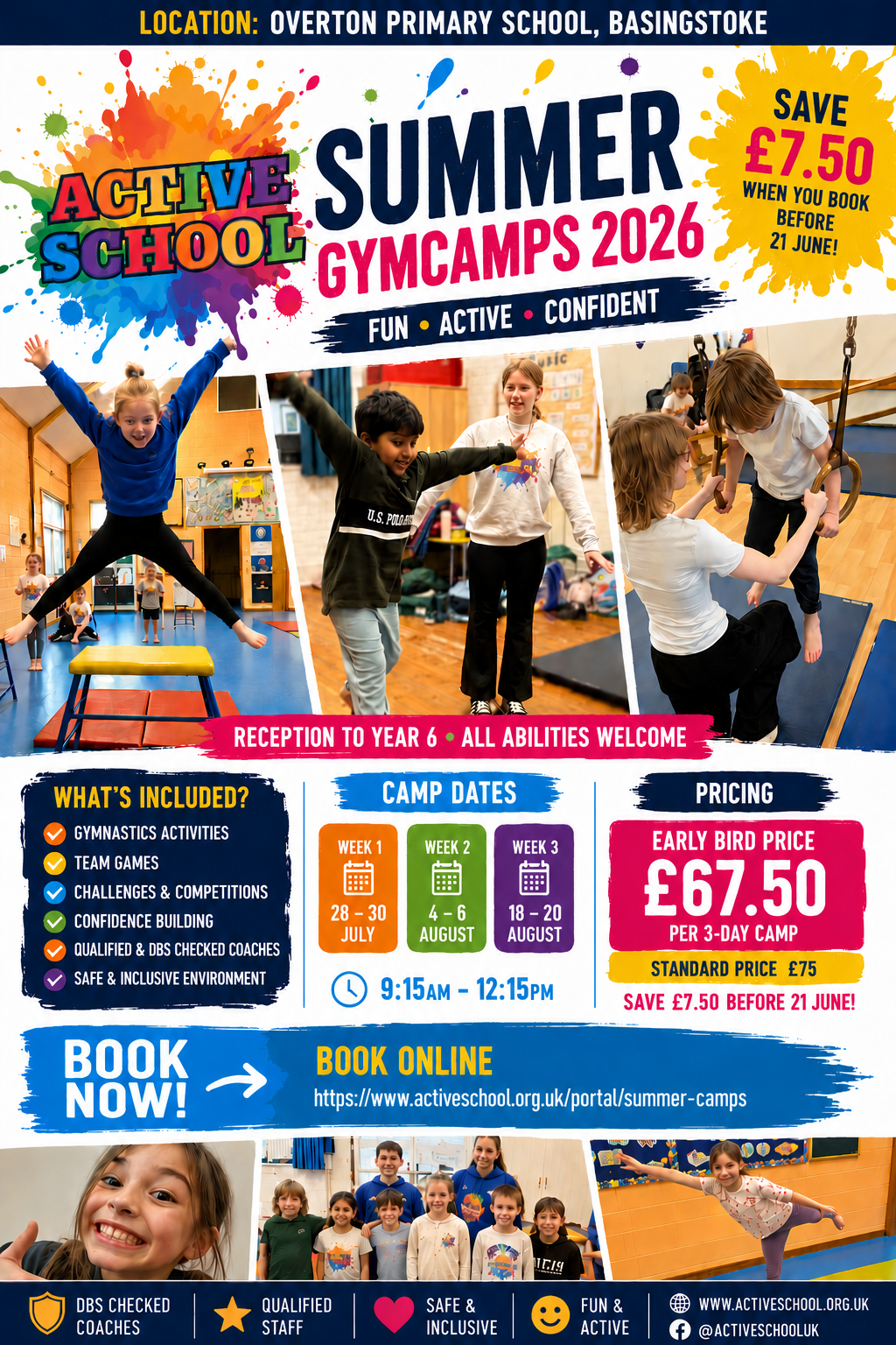 Image of Summer Gym Camp - Overton Primary School