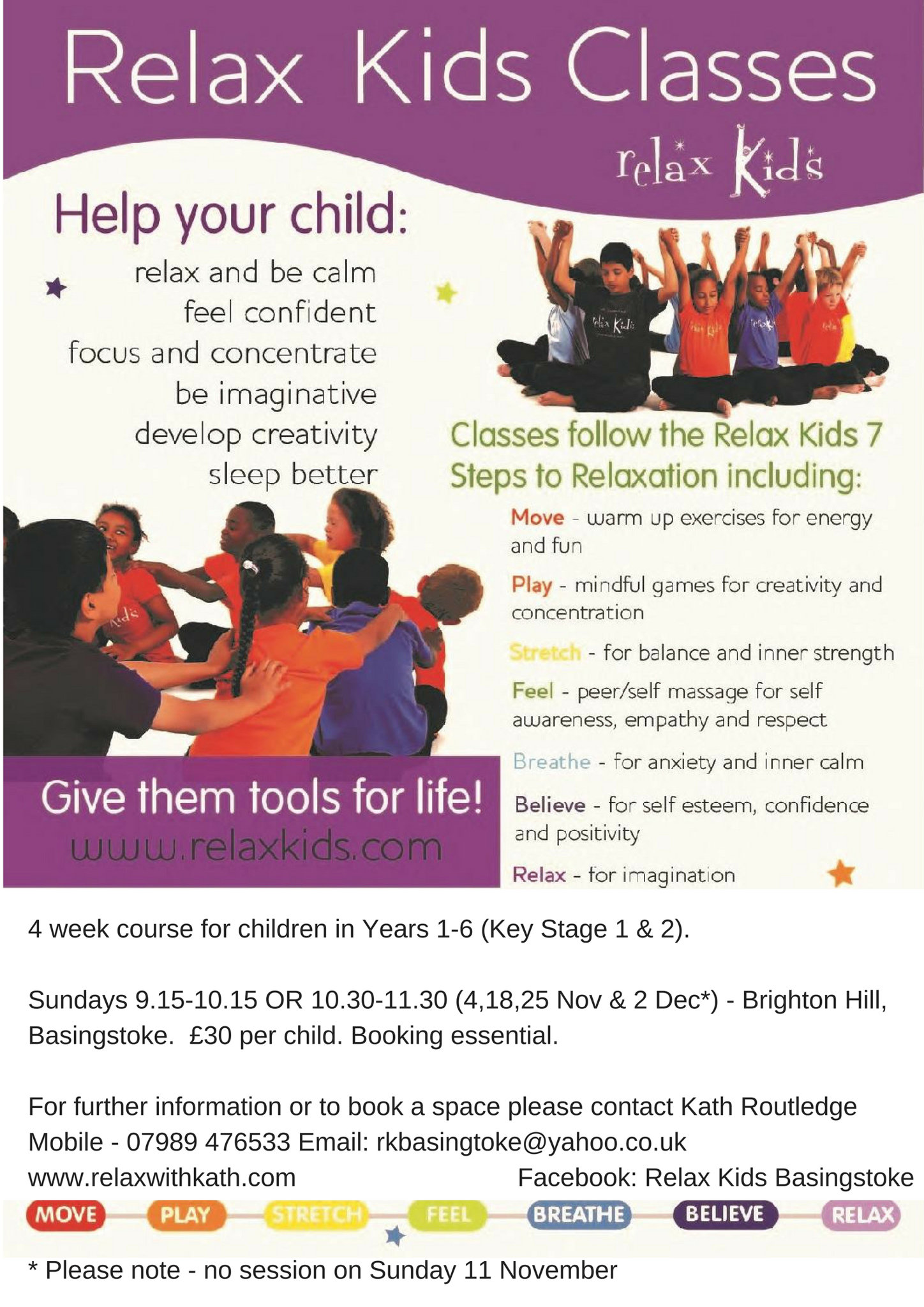 Image of Relax Kids Autumn courses