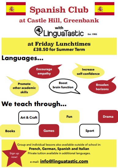 Image of Greenbank Spanish Club Flyer