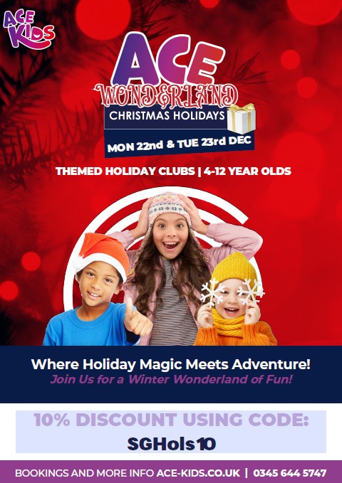 Image of ACE Kids Holiday Camp Discount Flyer