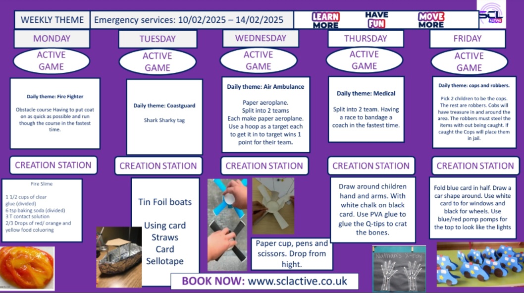 Image of SCL Weekly Theme Chart w/c 10th February