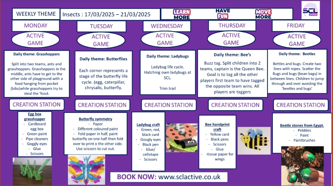 Image of SCL Weekly Theme Chart w/c 17th March