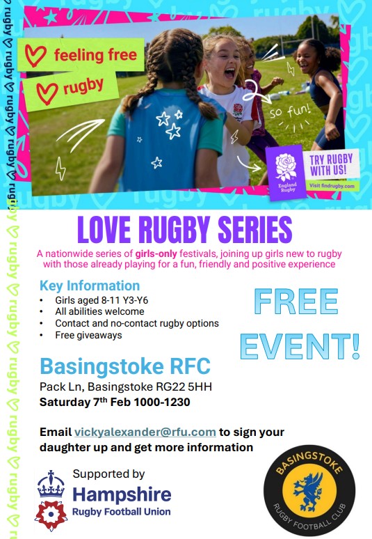 Image of FREE Girls Rugby Event in Basingstoke