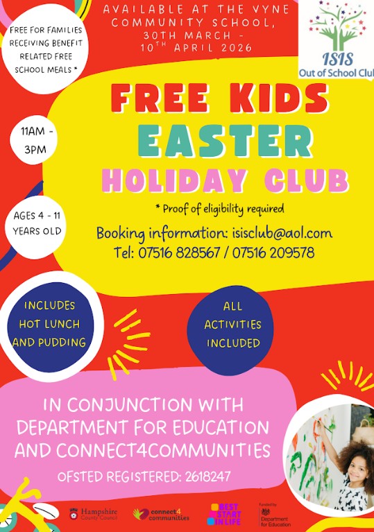 Image of ISIS Easter Holiday Club - HAF Funded Sessions