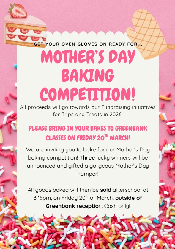 Image of Greenbank Mother's Day Baking Competition