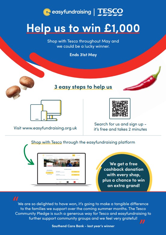 Image of Easyfundraising - Help Us Win £1000