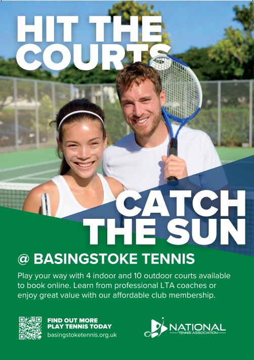 Image of Summer tennis in Basingstoke — hit the courts, catch the sun!