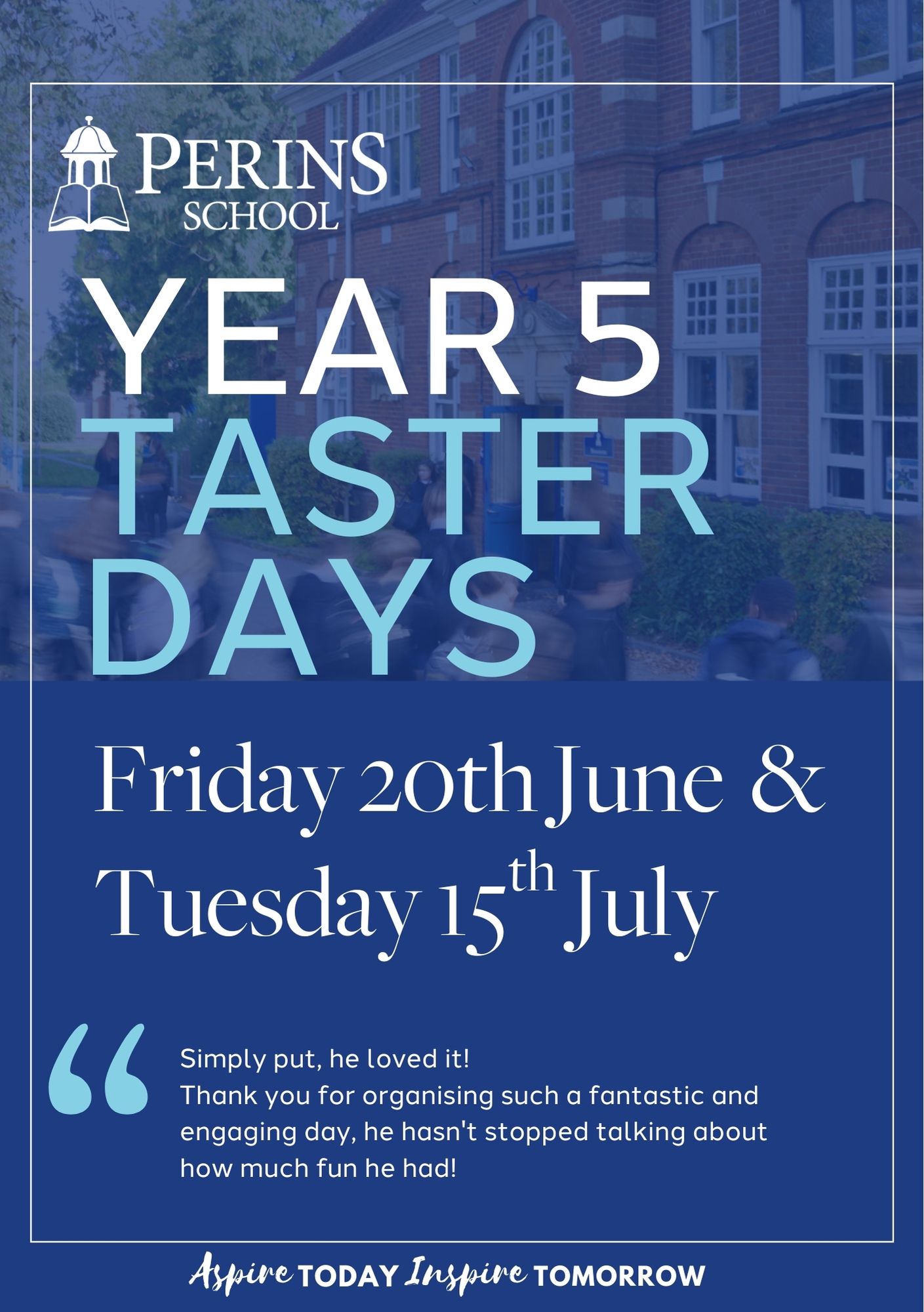 Image of Year 5 Taster Days at Perins School