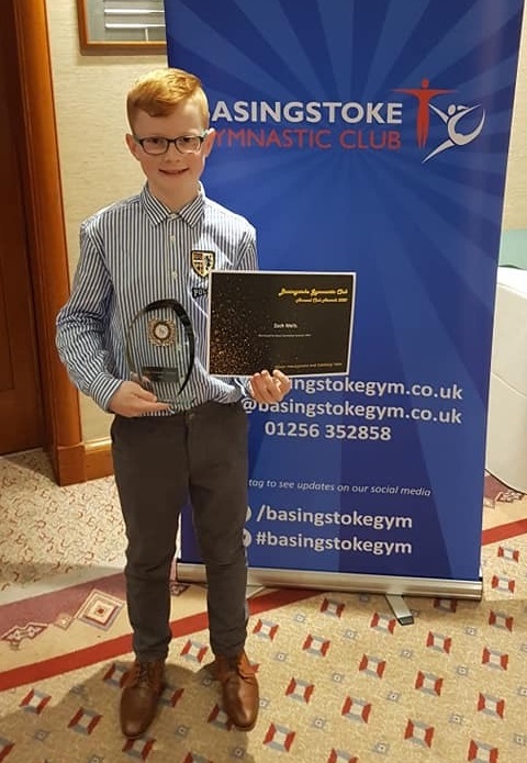Image of Zach Wins 'Most Committed Gymnast'