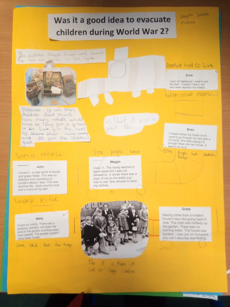 Image of Looking at historical sources in Year 5