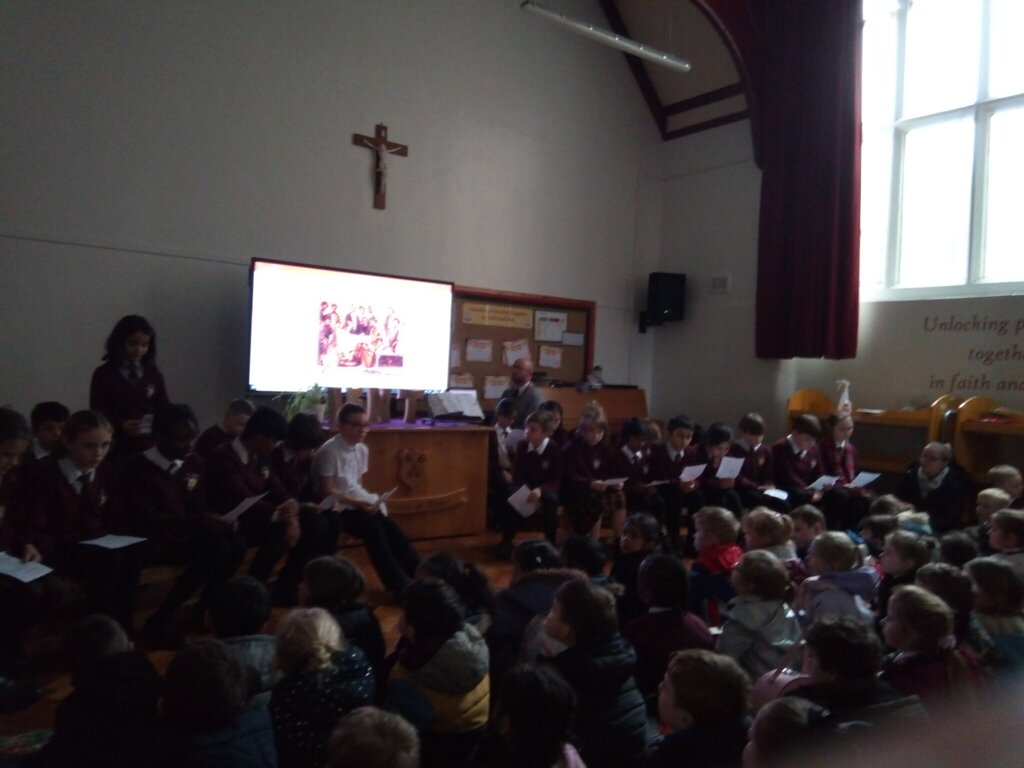 Image of Year 5 lead collective worship