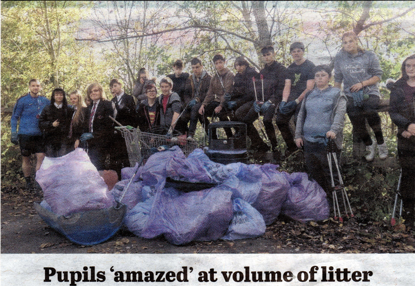 Image of Pupils 'amazed' at volume of litter