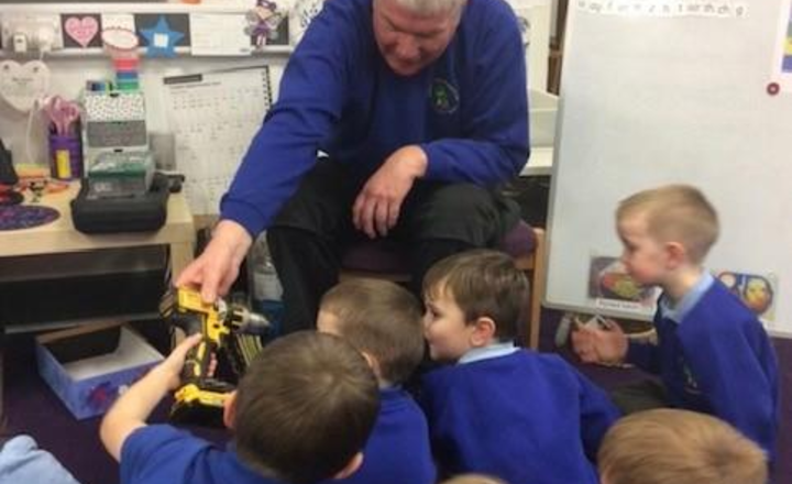 Image of Mr Jolly visits EYFS