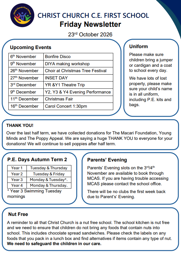 Image of Friday Newsletter 23.10.26