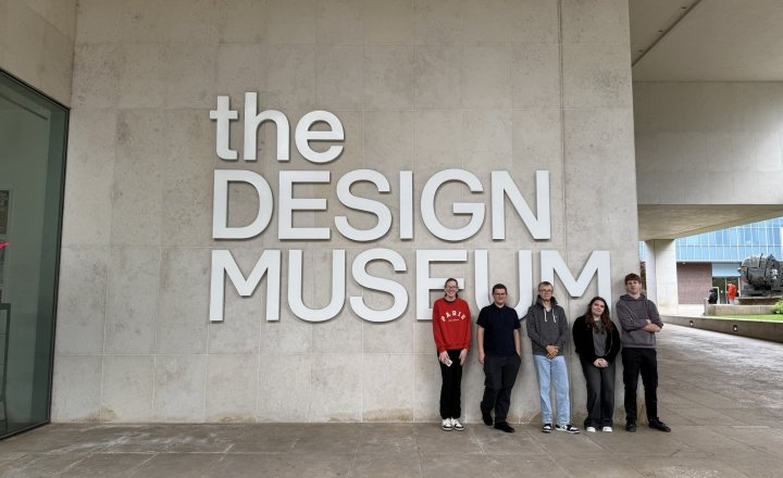 Image of A-Level Film Studies visit to Wes Anderson Exhibition