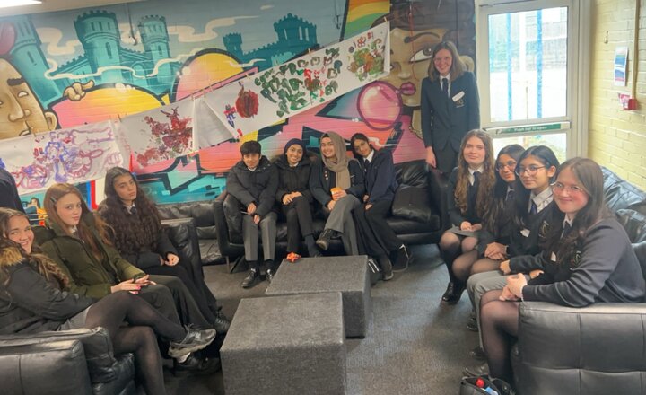 A group of students at the Windsor Youth and Community Hub