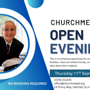 Image of Churchmead Open Evening Thursday 11th September 2025