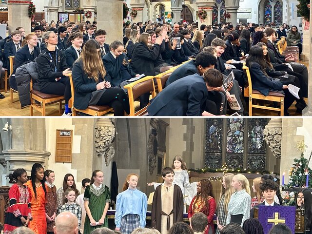 Image of Student Christmas Service
