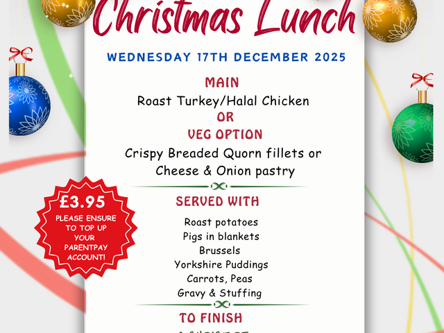 Image of Churchmead Christmas Lunch Menu 2025